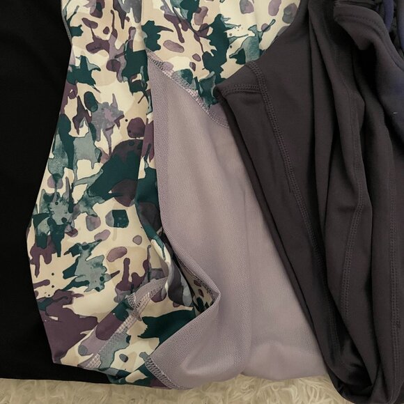 JoyLab XL Leggings 3‑Pack – Mesh & Crisscross Detailing, Like‑New - Picture 3 of 6